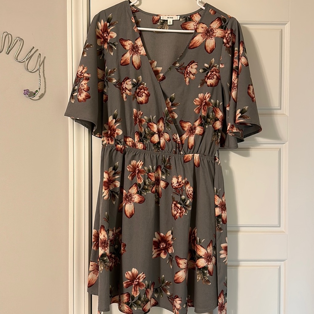 Floral dress.